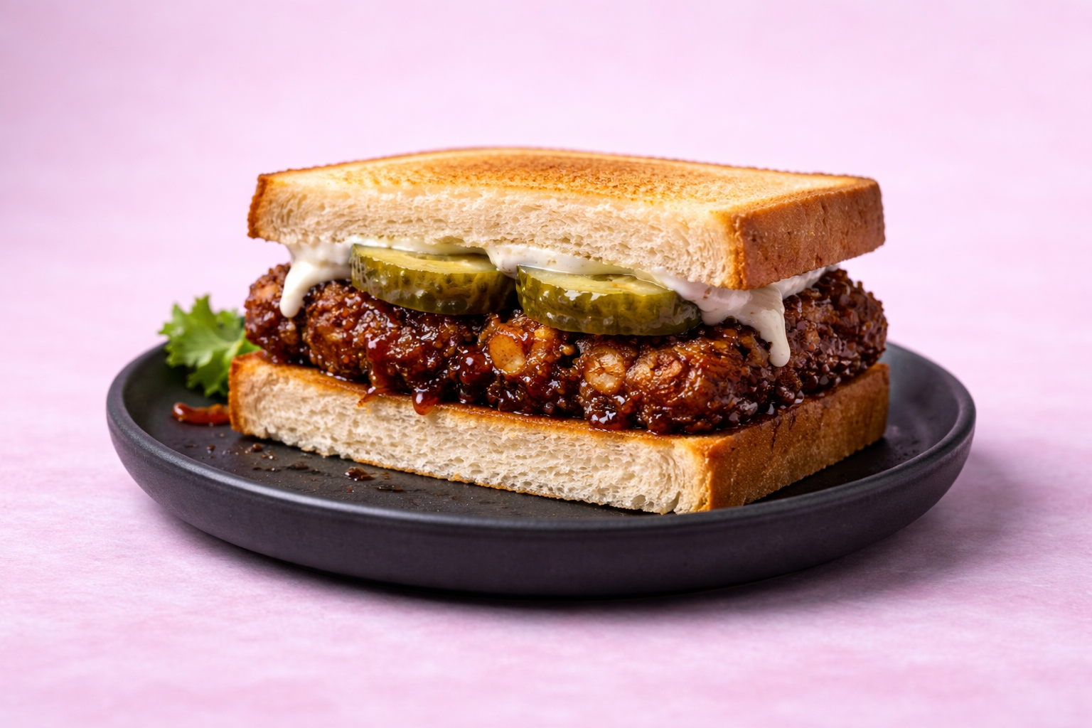 Crispy Hot Honey Paneer Sandwich